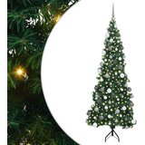 vidaXL Korner Umjetno Božićno Drvo Zelena 180 cm PVC i metal | shoptok.hr