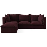 Makamii Bordo rdeča kotna sedežna garnitura (levi kot/z ležalnikom) Manao – | Shoptok.si