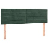  Posteljno vzglavje temno zeleno 144x5x78/88 cm žamet, (20952180) | Shoptok.si