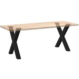  Noge blagovaonski stol X-oblika 2 kom crne 80x(72-73) cm čelik | shoptok.hr