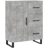 Maison Chic Komoda - Predalnik betonsko siva 69,5x34x90 cm inženirski les, (21718215) | Shoptok.si