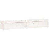  Vrtna sadilica bijela 180 x 31 x 31 cm od masivne borovine | shoptok.hr