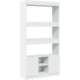  Visoka komoda bijela 92 x 33 x 180 cm od konstruiranog drva | Eponuda.com