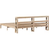  Okvir kreveta s uzglavljem 180 x 200 cm masivna borovina | shoptok.hr