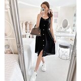 UR/CEO Black spaghetti strap dress Plaisance | shoptok.hr