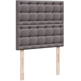  s oprugama i madracem sivi 100x200 cm od umjetne kože | shoptok.hr
