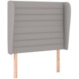  Uzglavlje s u&amp;scaron;ima svjetlosivo 93x23x118/128 cm od tkanine Slike
