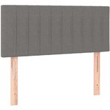  Box spring postelja z vzmetnico LED temno siva 120x190 cm blago | Shoptok.si