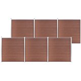 vidaXL Vrtna ograja WPC 1045x186 cm rjava Cene