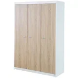 Bijela/u prirodnoj boji dječja gardeu dekoru hrasta 131x190 cm Gabriella –