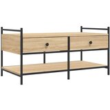 Maison Chic Klubska mizica - kavna mizica - Nizka mizica sonoma hrast 99x50x50 cm inženirski les, (21752830) Cene
