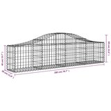  Lučne gabionske košare 5 kom 200x30x40/60 cm pocinčano željezo | shoptok.hr