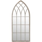  Vrtno ogledalo boja pijeska 100x45 cm željezno vanjska upotreba | shoptok.hr