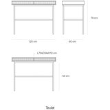 Teulat Pisalna miza v mat dekorju 60x120 cm Sierra – | Shoptok.si
