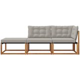  Sekcionalna sofa s jastukom 3 Komad Prirodna i svjetlosiva | shoptok.hr