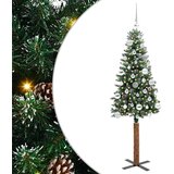 vidaXL Ožja jelka med 150 LED Zelena in Bela 150 cm PVC in trden bor | Shoptok.si
