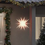  Božićno svjetlo s LED svjetlima sklopivo bijelo 43 cm | shoptok.hr