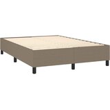  Krevet s oprugama i madracem smeđesivi 140 x 190 cm od tkanine | shoptok.hr