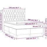  Krevet s oprugama i madracem tamnozeleni 140x200 cm baršunasti | shoptok.hr