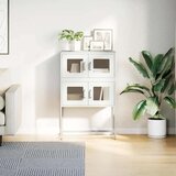 vidaXL Highboard White 68x39x107 cm Steel | Shoptok.si