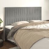  Uzglavlje svijetlosivo 180x5x118/128 cm baršunasto | shoptok.hr