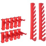  141-dijelni set kutija za pohranu sa zidnim pločama crveno-crni | shoptok.hr