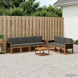 Set vanjskih sofa 7 kom. Prirodna i antracit | shoptok.hr