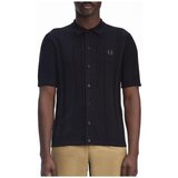 Fred Perry BUTTON THROUGH SS SHIRT Crna cijene
