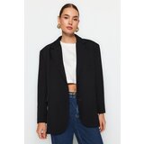 Trendyol Black Woven Extra Oversized Blazer Jacket Cene