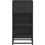 vidaXL Komoda crna 35,5 x 35 x 76 cm konstruirano drvo i metal | shoptok.hr