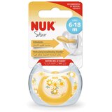 Nuk varalica kaučuk Star Yellow, 6-18m | ePonuda.com