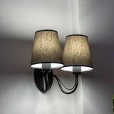  Zidna lampa MALBO 2xE27/15W/230V siva/crna | Eponuda.com