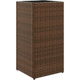 vidaXL Vrtna sadilica smeđa 30 x 30 x 60 cm od poliratana | shoptok.hr