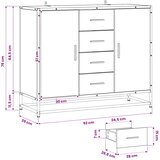  Kreveta Staro drvo 92 x 35 x 76 cm Konstruirano drvo | shoptok.hr