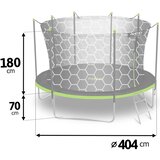 Neo-Sport vrtni trampolin 404 cm (13 ft) s unutarnjom mrežom i ljestvama | shoptok.hr