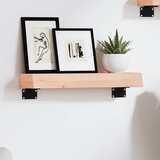  Zidna polica 40 x 10 x 6 cm od neobrađene masivne hrastovine | shoptok.hr