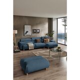 Lomoco KOTNA SEDEŽNA GARNITURA, velur temno modra | Shoptok.si