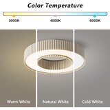 Brilagi LED prigušiva plafonska svetiljka LUMIX LED/48W/230V 3000-6000K bež, prečnik 50 cm + daljinski upravljač | Eponuda.com