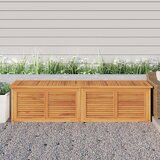 vidaXL Vrtna kutija za pohranu s vrećom 200x50x53 cm masivna tikovina Cijene