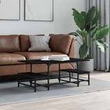 vidaXL klubska mizica črna 100x50,5x40 cm inženirski les | Shoptok.si