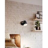 Eglo Hornwood zidna lampa E27, pomična, crna/drvo | shoptok.hr