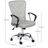 YES EVERYDAY Svijetlo siva podstavljena uredska stolica Brisbane – | shoptok.hr