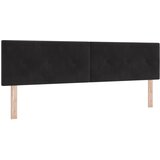vidaXL Naslon za glavo s gumbi, črn, 180 cm, žamet, (22008448) Cene