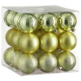  Božične okrasne krogle (Svetlo zelena, Premer: 6 cm, 27 kos) | Shoptok.si