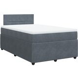 Maison Chic Box spring postelja - Vzmetna postelja z vzmetnico temno siv 120x190 cm žamet SL24612, (21890813) | Shoptok.si
