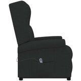  Fotelja na podizanje od tkanine crna | shoptok.hr