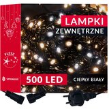 springos set božićnih lampica Flash, 500 LED, 28,5 m, toplo bijela + flash hladno bijela | shoptok.hr