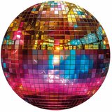  Okrugla fototapeta - Gold disco ball 280x280 | shoptok.hr