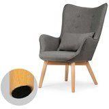 Sofotel Norse stolica s naslonom i osloncem za noge, siva | shoptok.hr