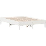  Okvir kreveta bez madraca bijeli 150x200 cm od masivne borovine | shoptok.hr